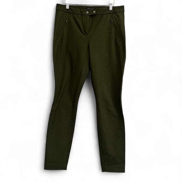 Theory Dark Green Skinny Pants - Picture 1 of 3